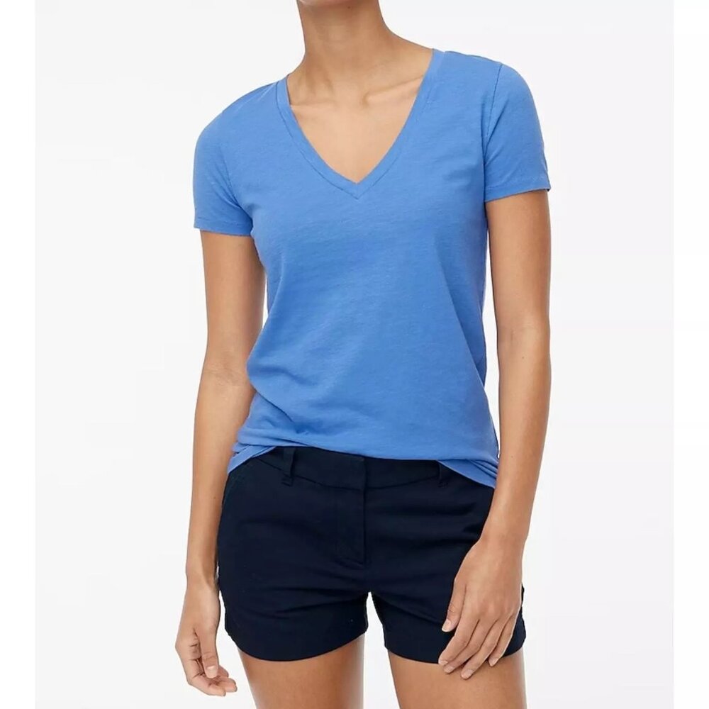 NWOT J. Crew Wm's Mercantile 3.5" Classic Navy Chino Shorts, Size 0